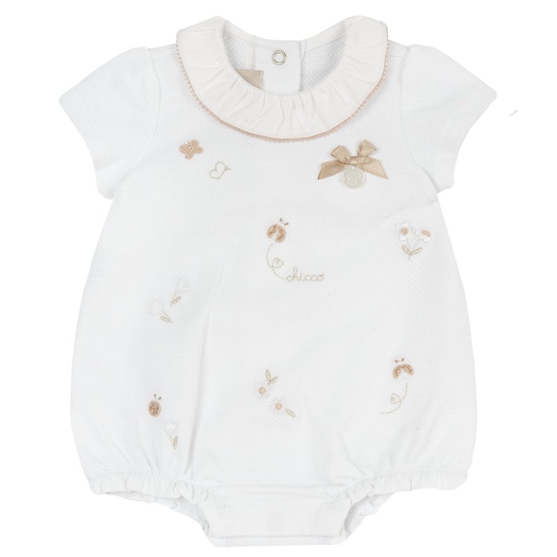 ROMPER SHORT SLEEVE - WHITE