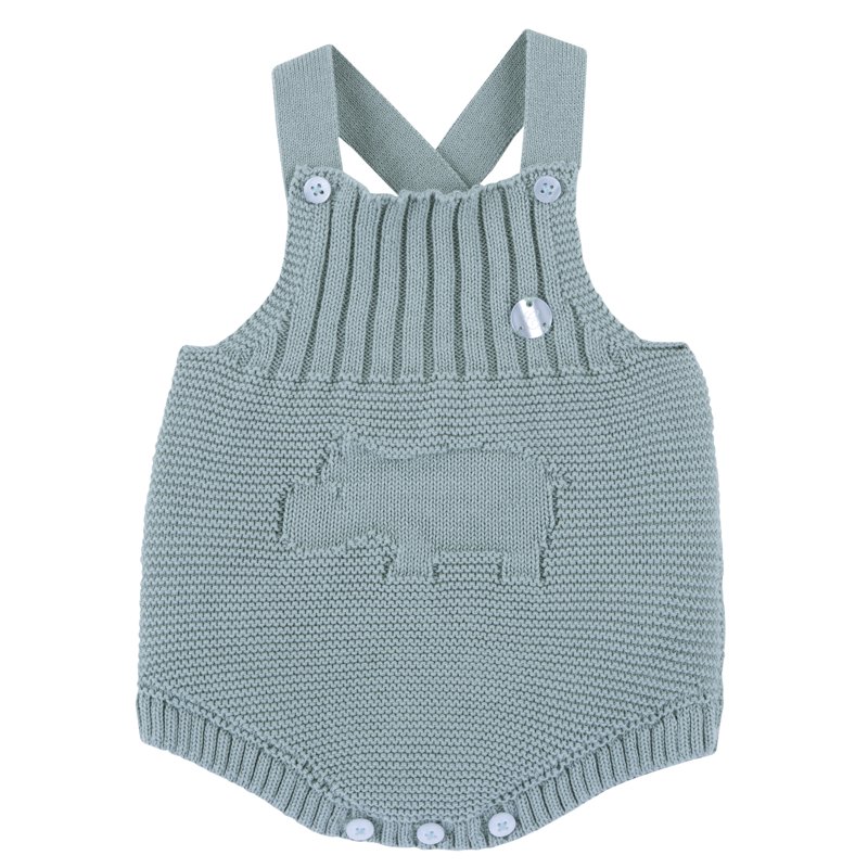 ROMPER SLEEVELESS - LIGHT GREEN