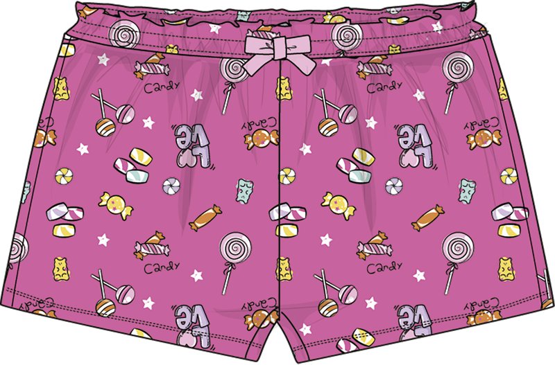 SHORTS - DARK PINK