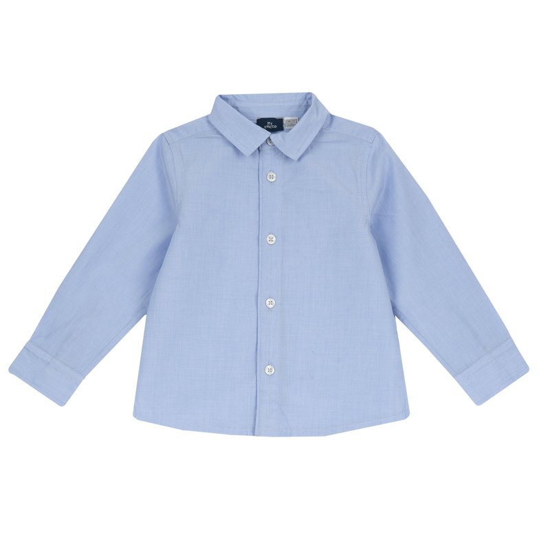 SHIRT LONG SLEEVE - DARK LIGHT BLUE