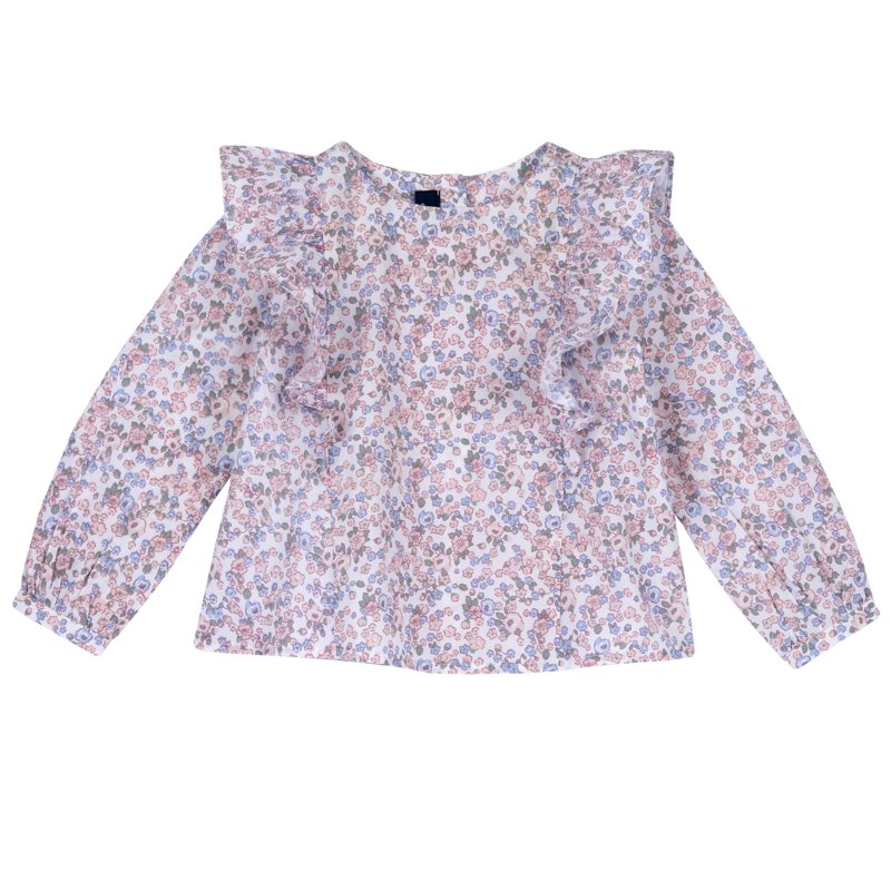 SHIRT LONG SLEEVE - WHITE/PINK