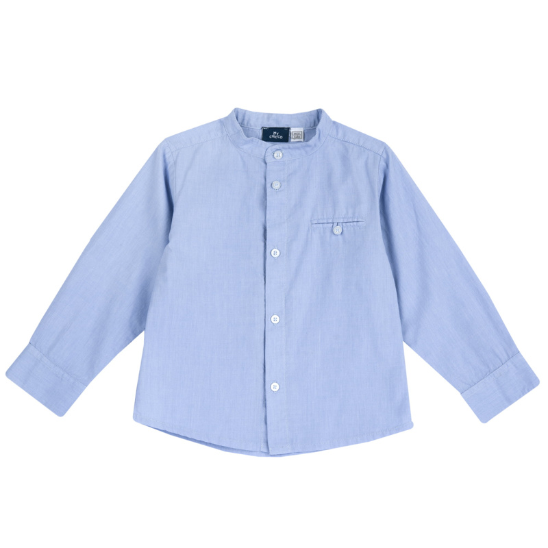 SHIRT LONG SLEEVE - MEDIUM LIGHT BLUE