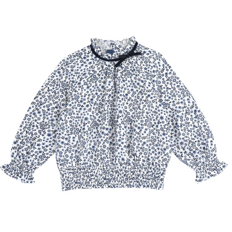 SHIRT LONG SLEEVE - BLUE PRINTED