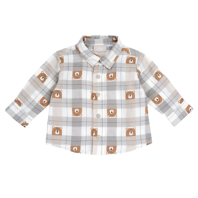 SHIRT LONG SLEEVE - NATURAL PRINTED