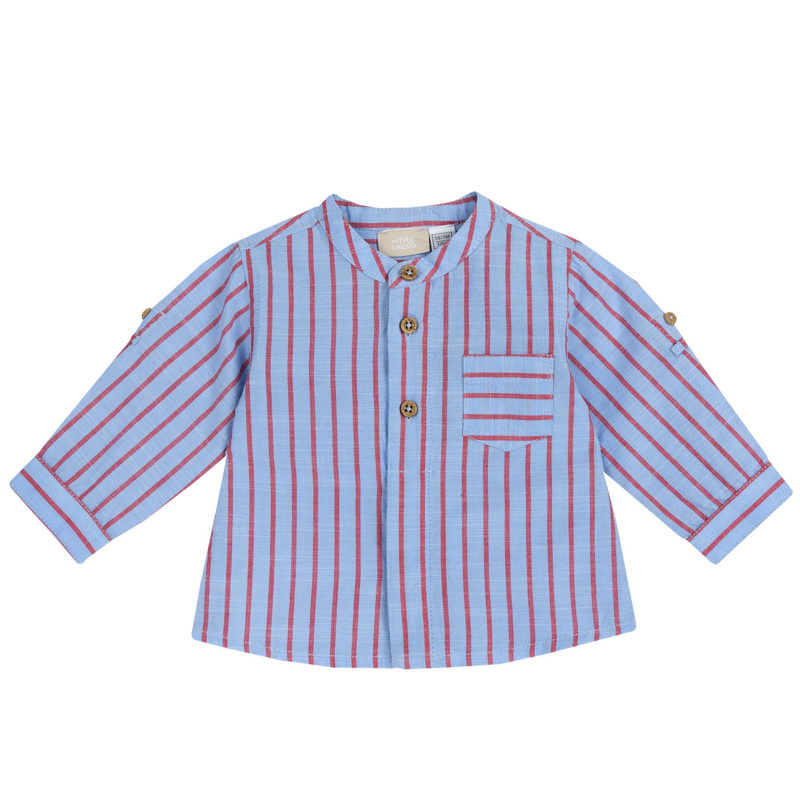 SHIRT LONG SLEEVE - LIGHT BLUE STRIPED