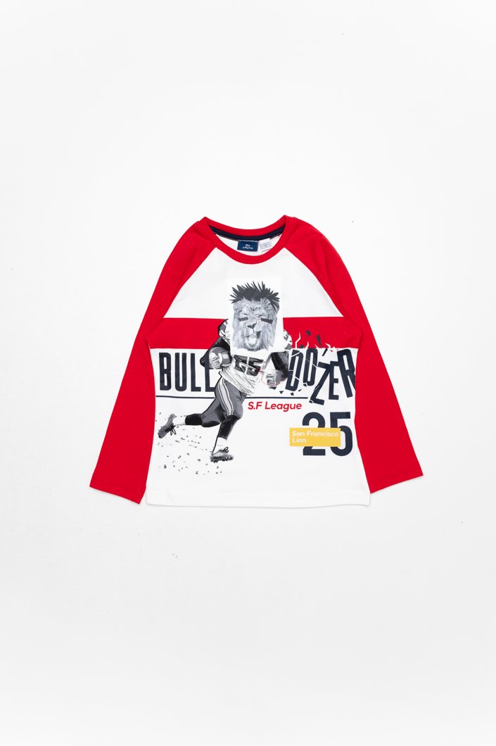 T-SHIRT LONG SLEEVE - MEDIUM RED