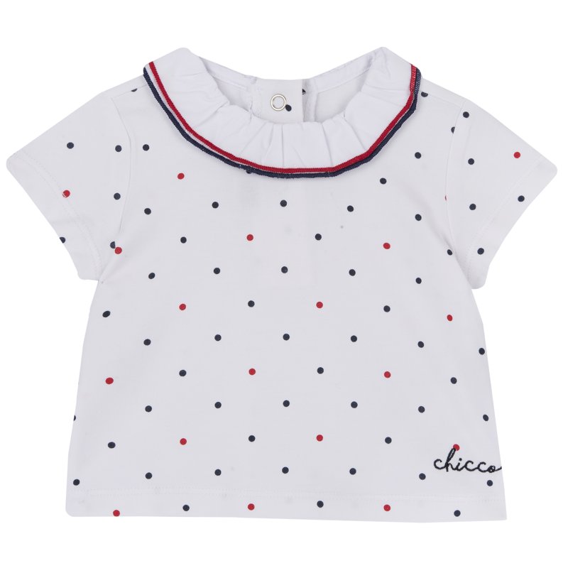 T-SHIRT SHORT SLEEVE - WHITE/RED
