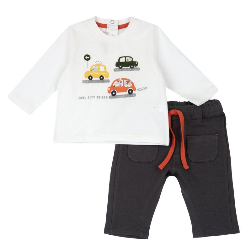 SET 2: SWEATSHIRT + PANTS - DARK GREY