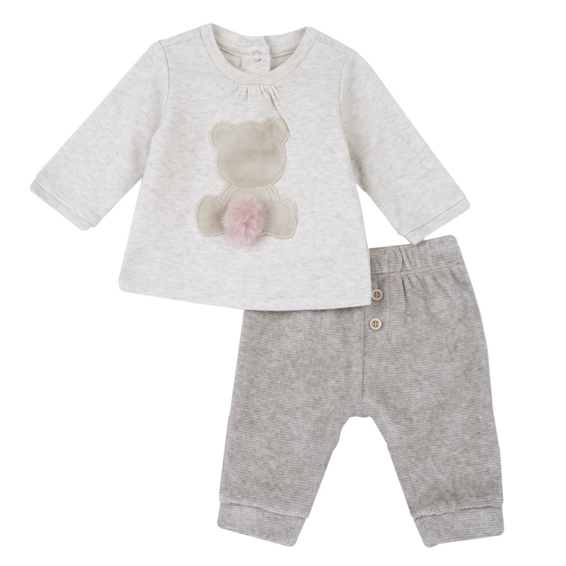 SET 2: SWEATSHIRT + PANTS - LIGHT NATURAL