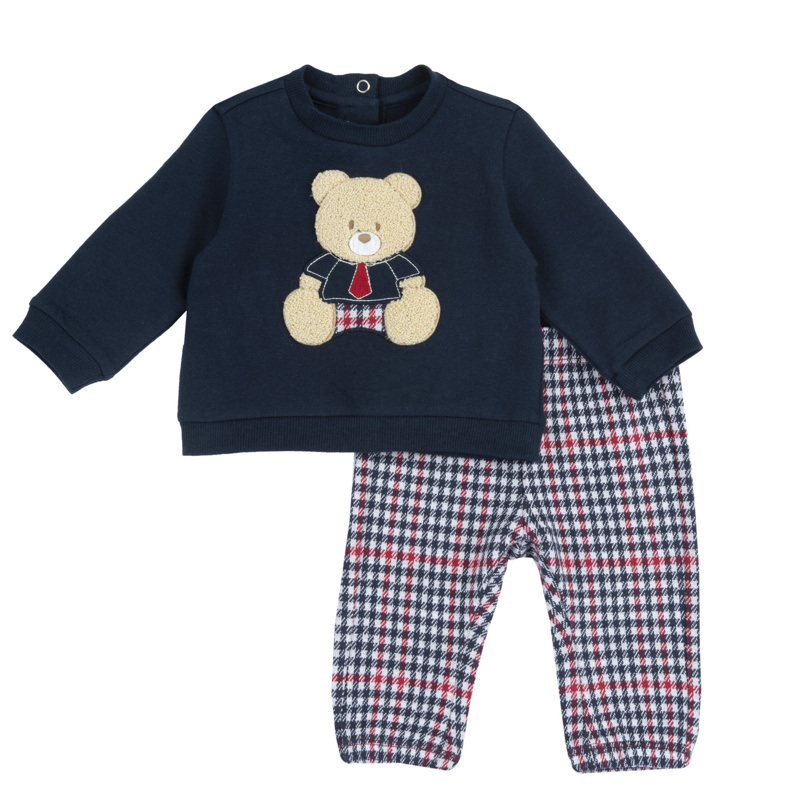 SET 2: SWEATSHIRT + PANTS - WHITE/RED