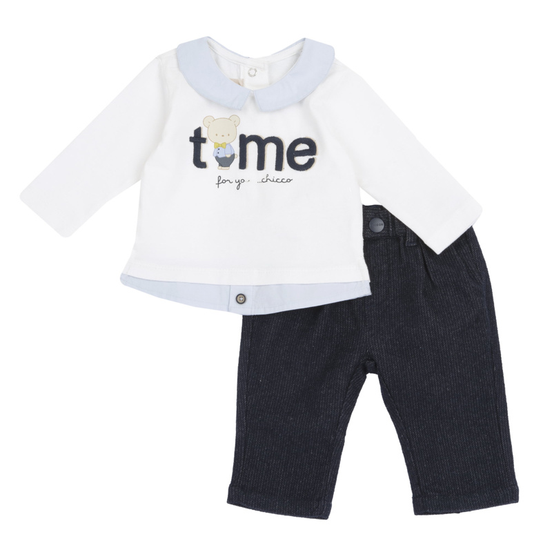 SET 2: SWEATSHIRT + PANTS - DARK BLUE