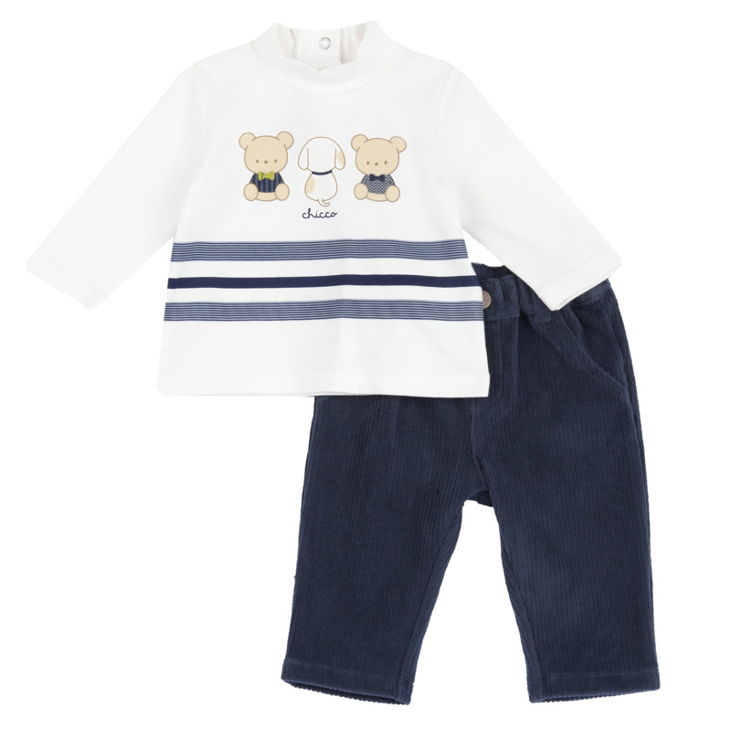SET 2: SWEATSHIRT + PANTS - MEDIUM BLUE