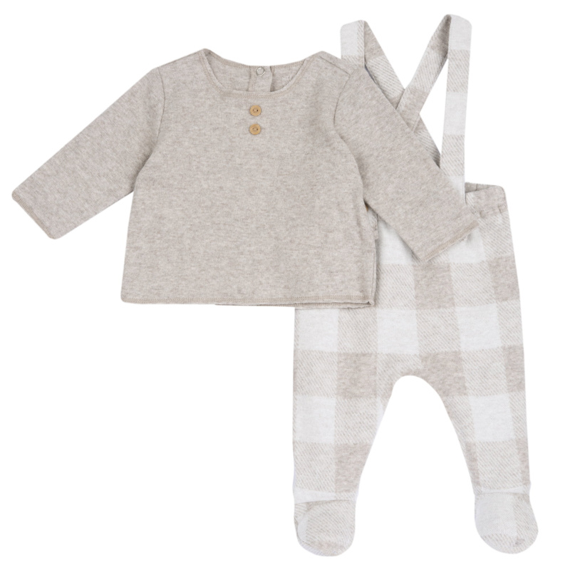 SET 2: BABY SWEATER + LEGGINGS - LIGHT NATURAL