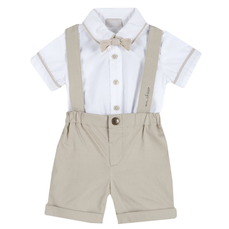 SET 2: SHIRT SHORT SLEEVE + SHORTS - MEDIUM NATURAL