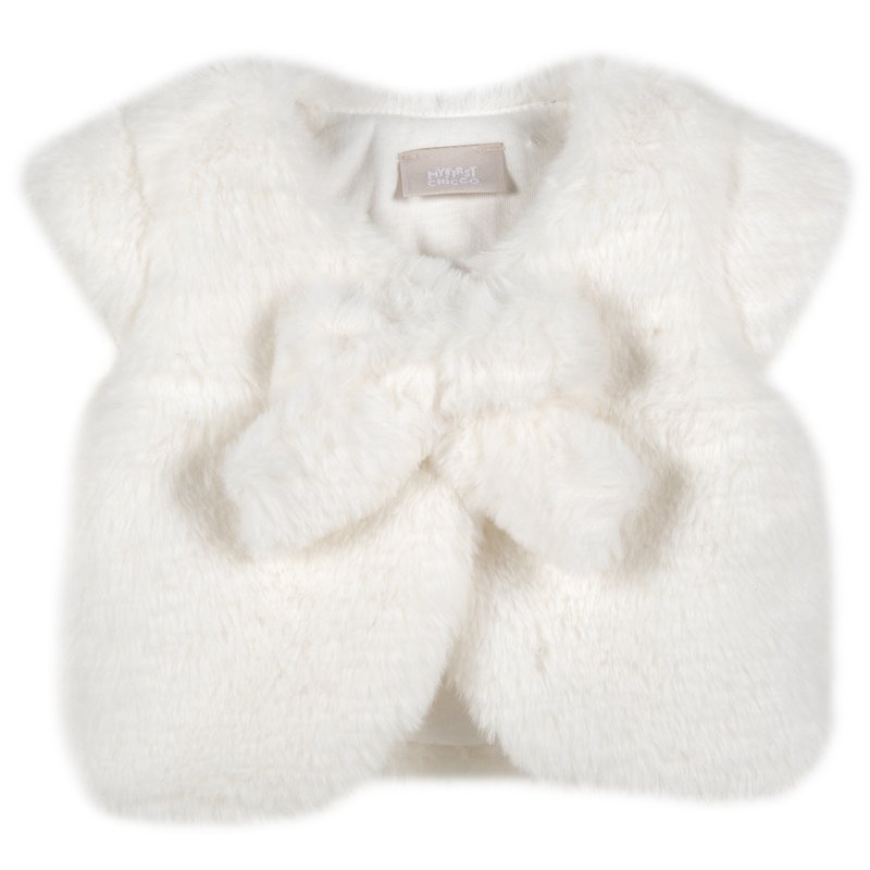 FUR VEST - WHITE