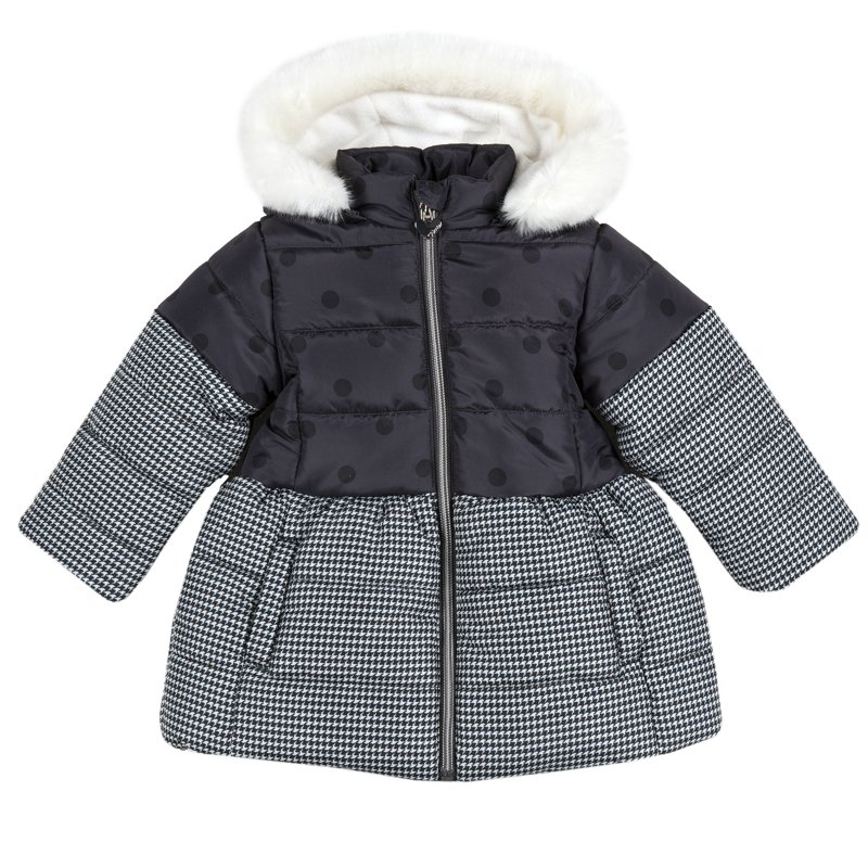 DOWN JACKET - GREY PRINTED