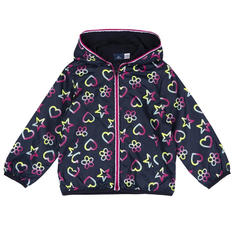 BLOUSON - BLUE PRINTED