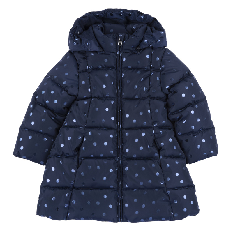 DOWN JACKET - BLUE PRINTED