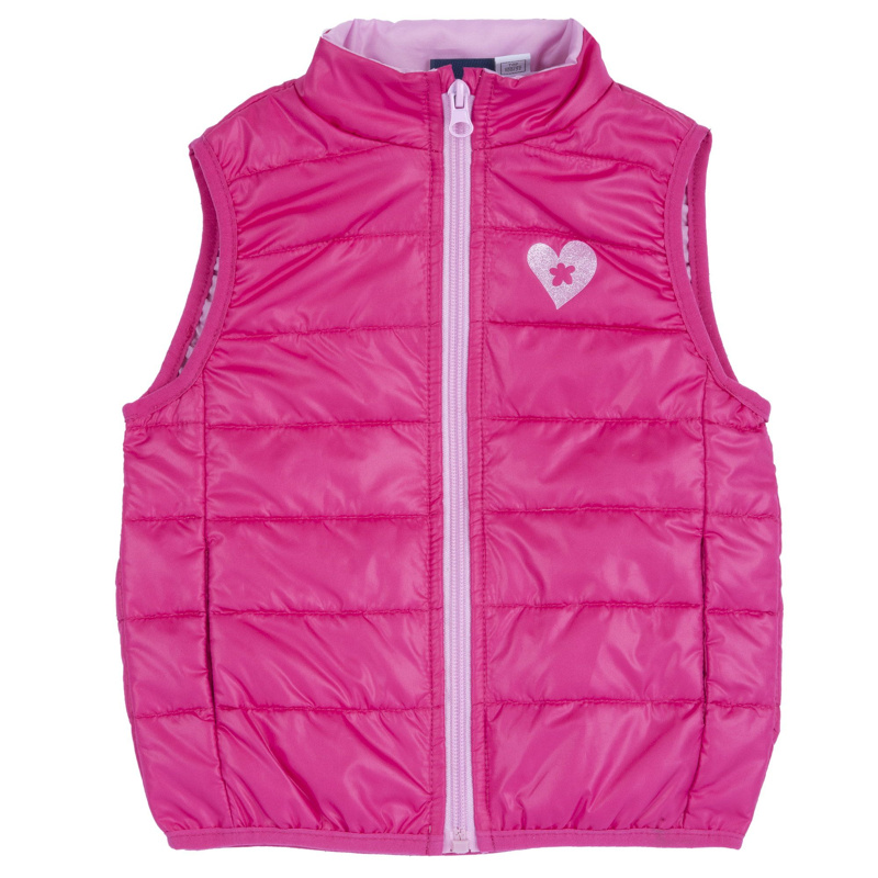 DOWN VEST - DARK PINK