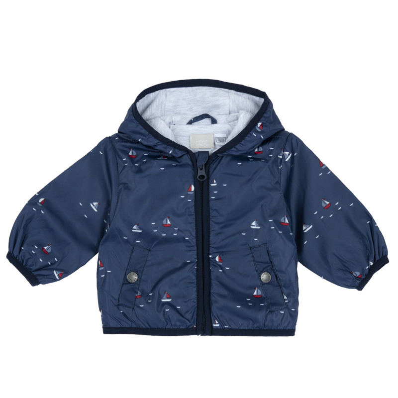 DOWN JACKET - BLUE PRINTED