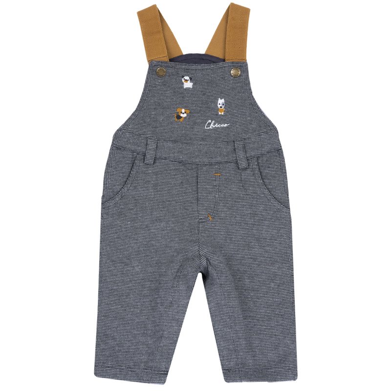 LONG DUNGAREES - DARK GREY