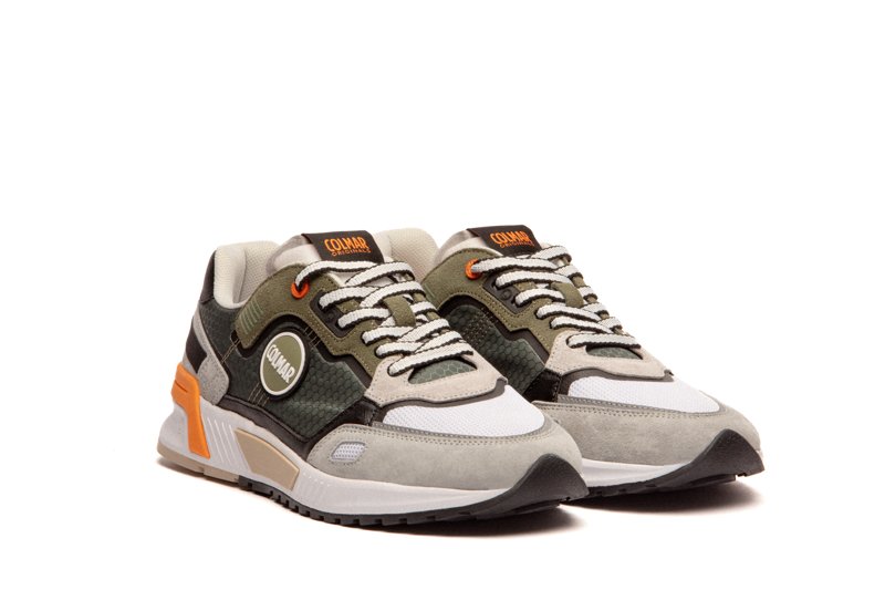 SNEAKERS - MILITARY GREEN-WHITE-BLACK