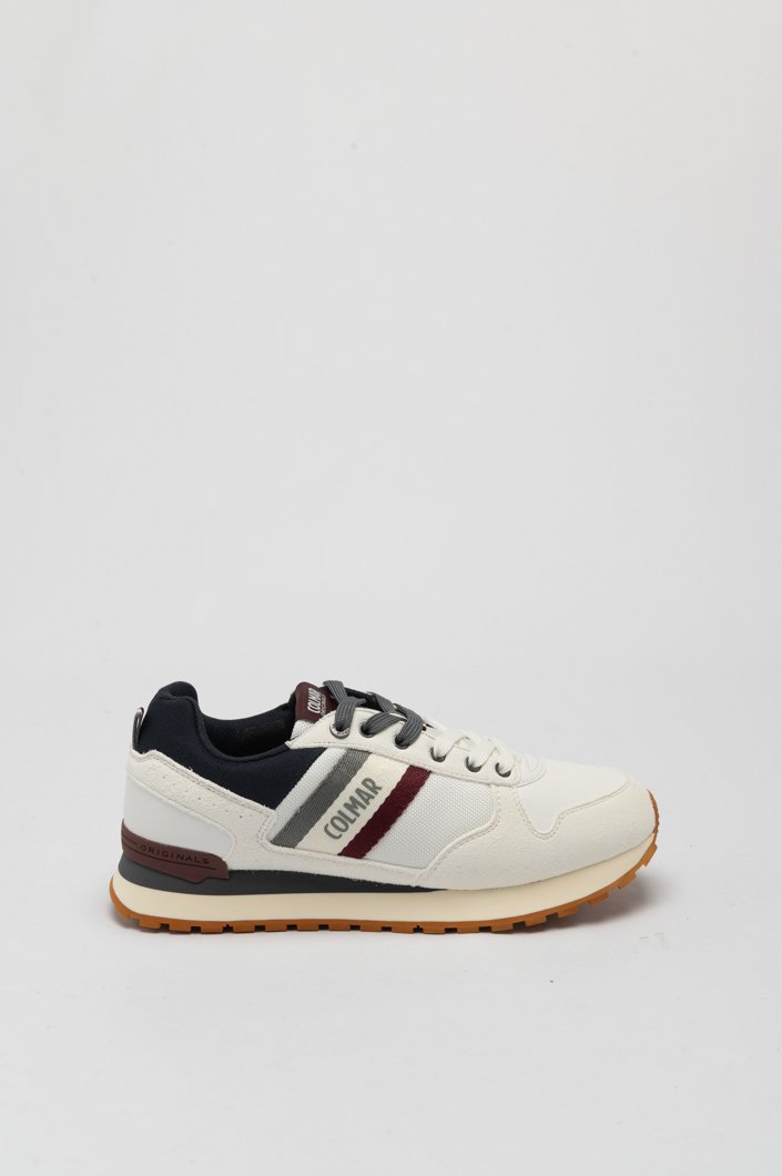 SNEAKERS - WHITE-NAVY-BURGUNDY