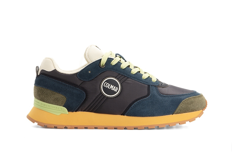 SNEAKERS - NAVY-MILITARY GREEN-LT SAGE GREEN