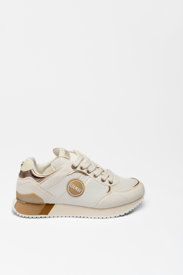 SNEAKERS - WHITE-BEIGE