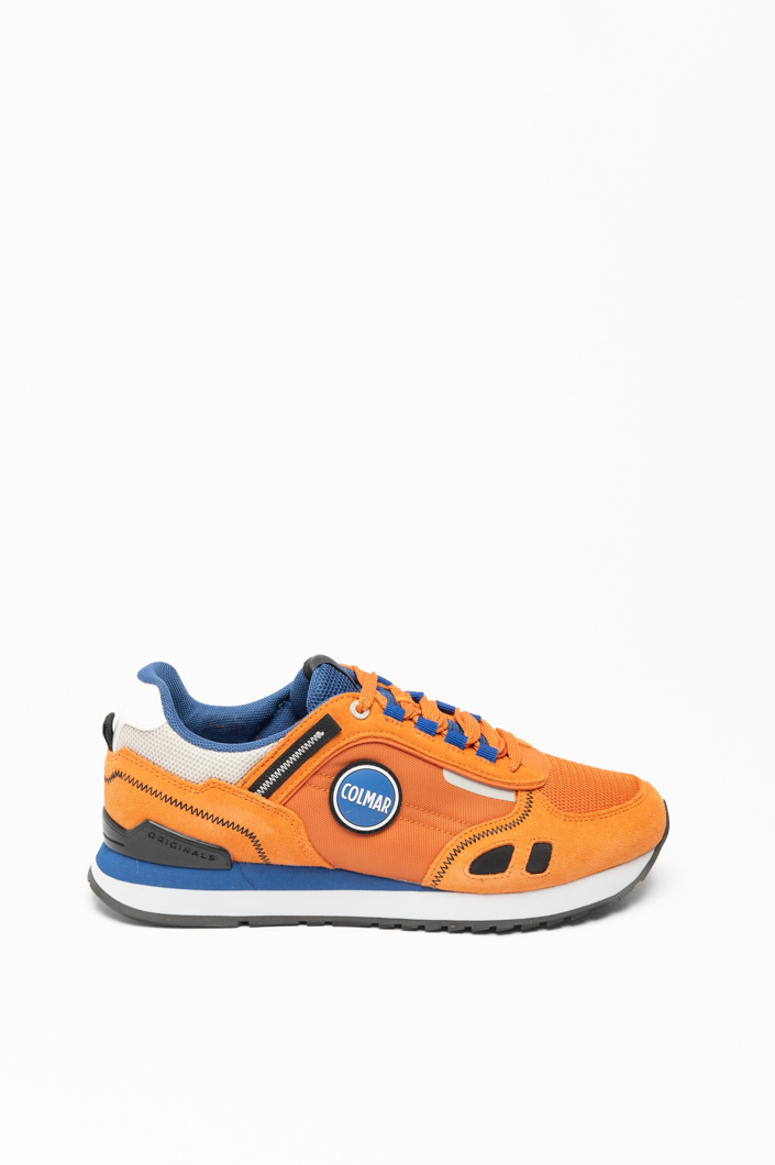 SNEAKERS - ORANGE-ROYAL BLUE-LT BEIGE