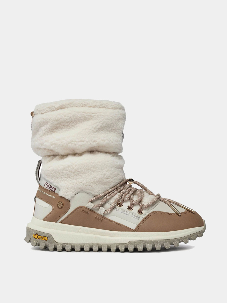 ANKLE BOOTS - TAM BROWN/OFF WHITE