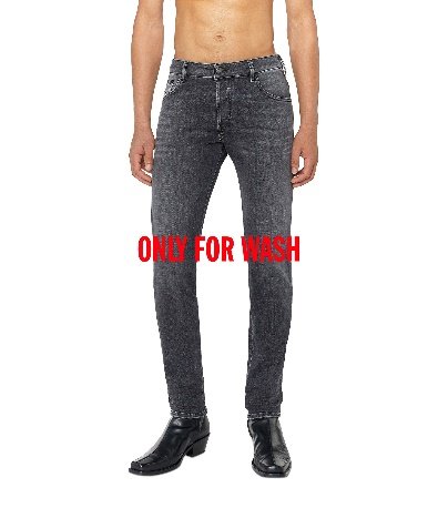 JEANS - DENIM BLACK/GREY