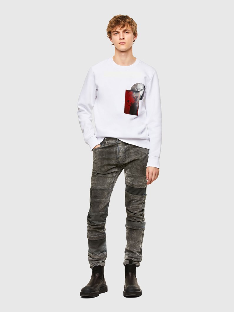 SWEATSHIRT - BRIGHT WHITE