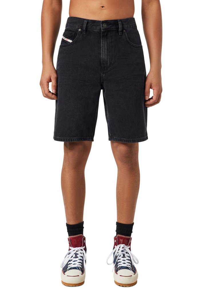 JEANS SHORTS - DENIM BLACK/GREY