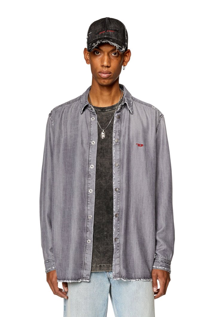 SHIRT - DENIM BLACK/GREY