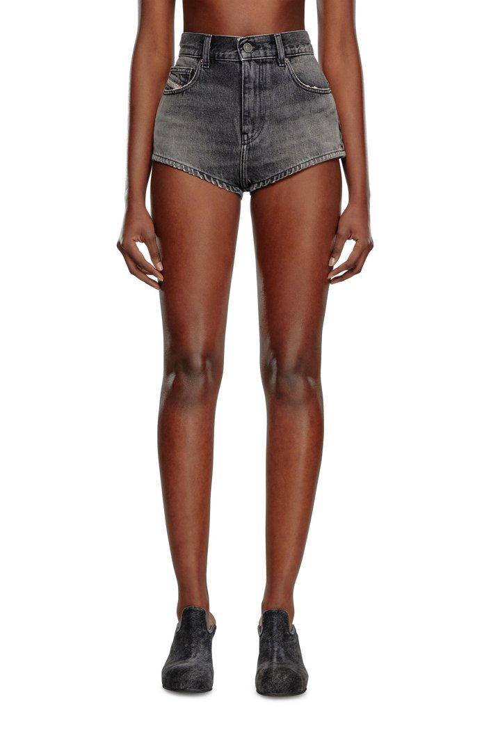 JEANS SHORTS - DENIM BLACK/GREY