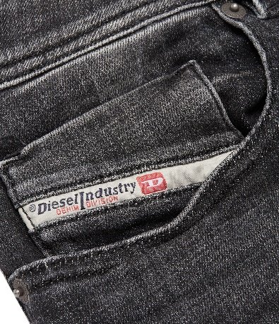 JEANS - DENIM BLACK/GREY