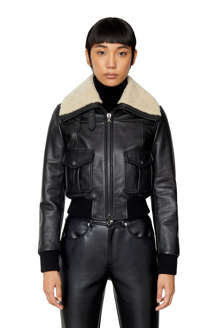LEATHER JACKET - BLACK BLACK BLACK