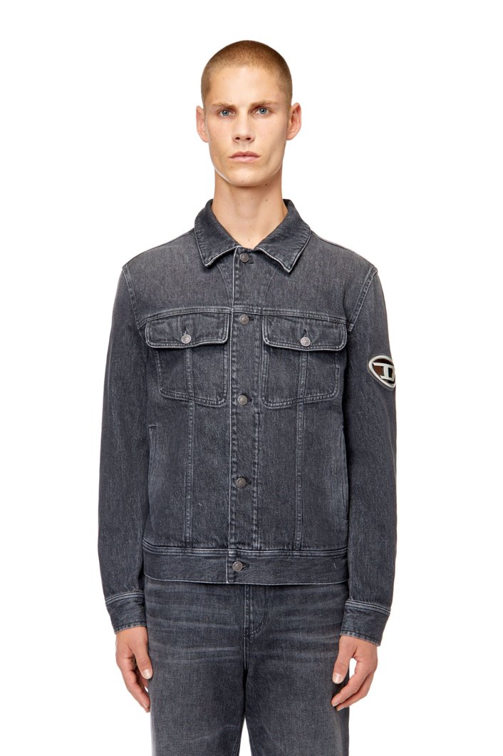 JEANS JACKET - DENIM BLACK/GREY
