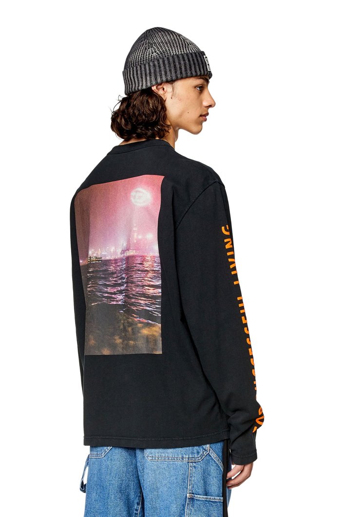 T-SHIRT LONG SLEEVE - CAVIAR