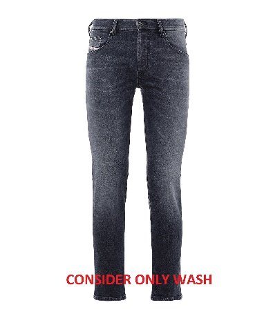 JEANS - DENIM BLACK/GREY