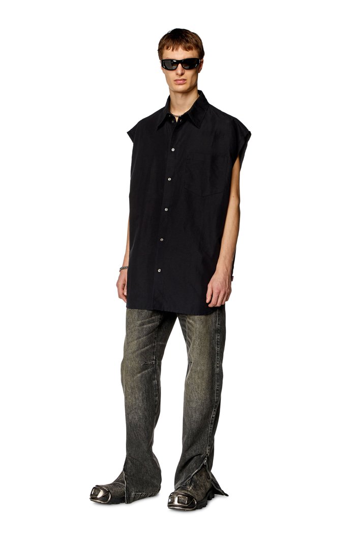 SHIRT SHORT SLEEVE - BLACK BLACK BLACK