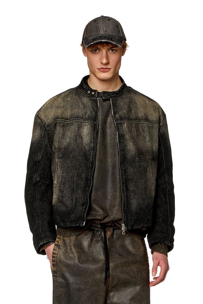 BLOUSON - DENIM BLACK/GREY
