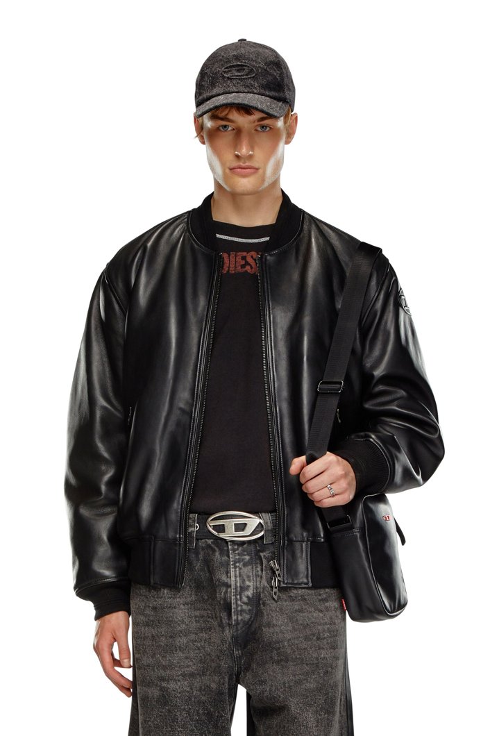 LEATHER JACKET - BLACK BLACK BLACK