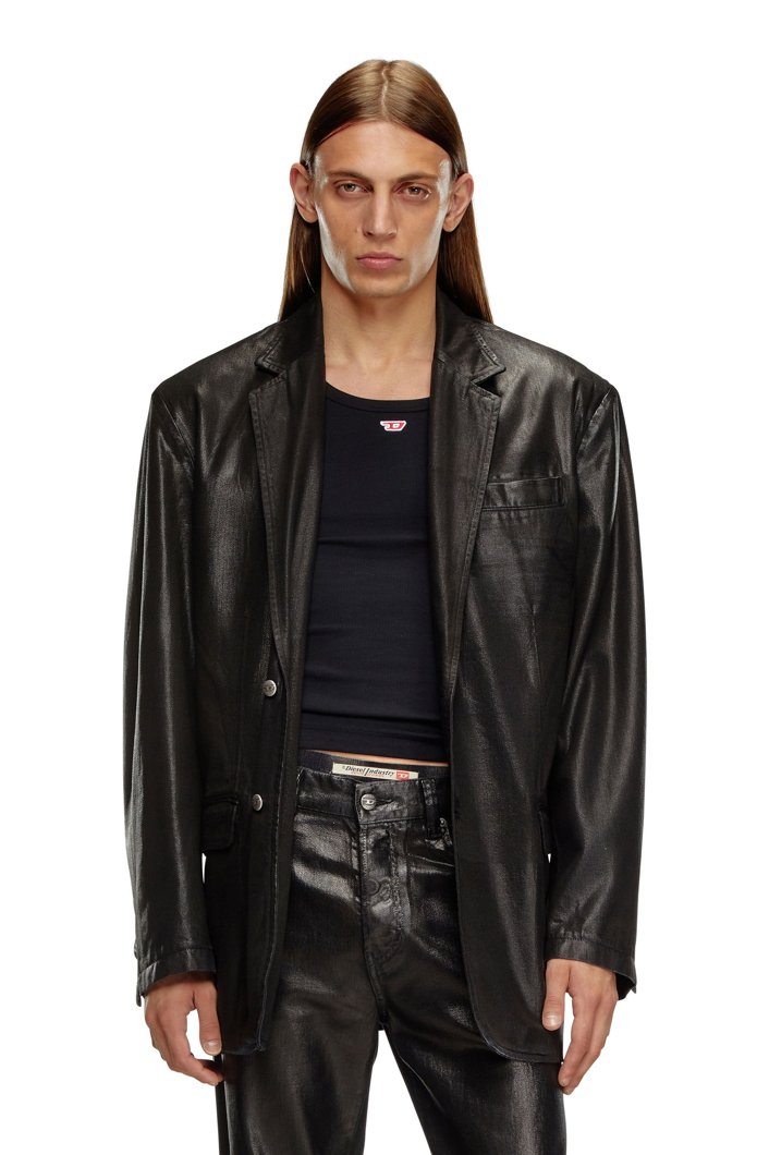 BLOUSON - DENIM BLACK/GREY