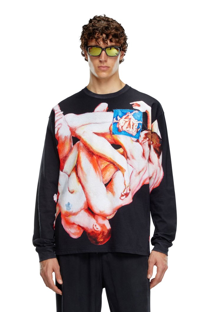 T-SHIRT LONG SLEEVE - BLACK BLACK BLACK
