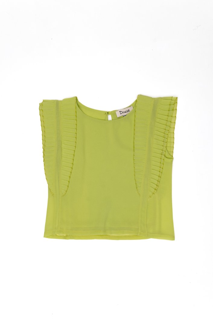 BLOUSE - LIGHT APPLE GREEN