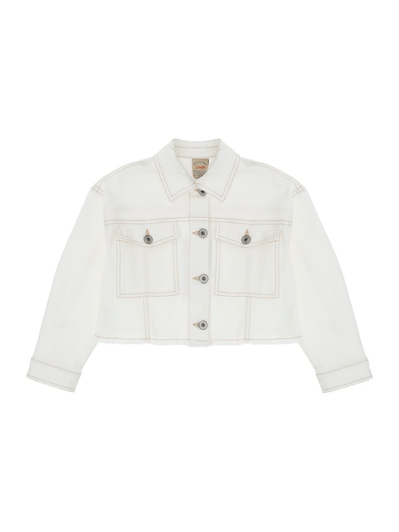 BLOUSON - WHITE WOOL