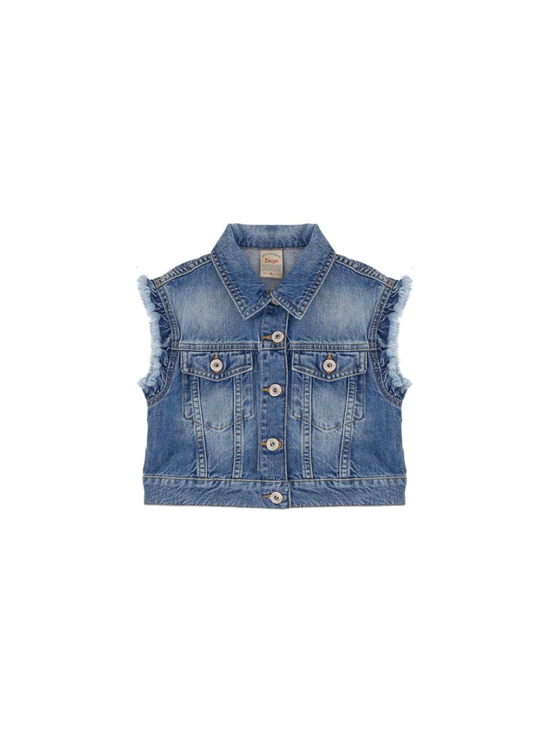 JEANS VEST - BLUE DENIM