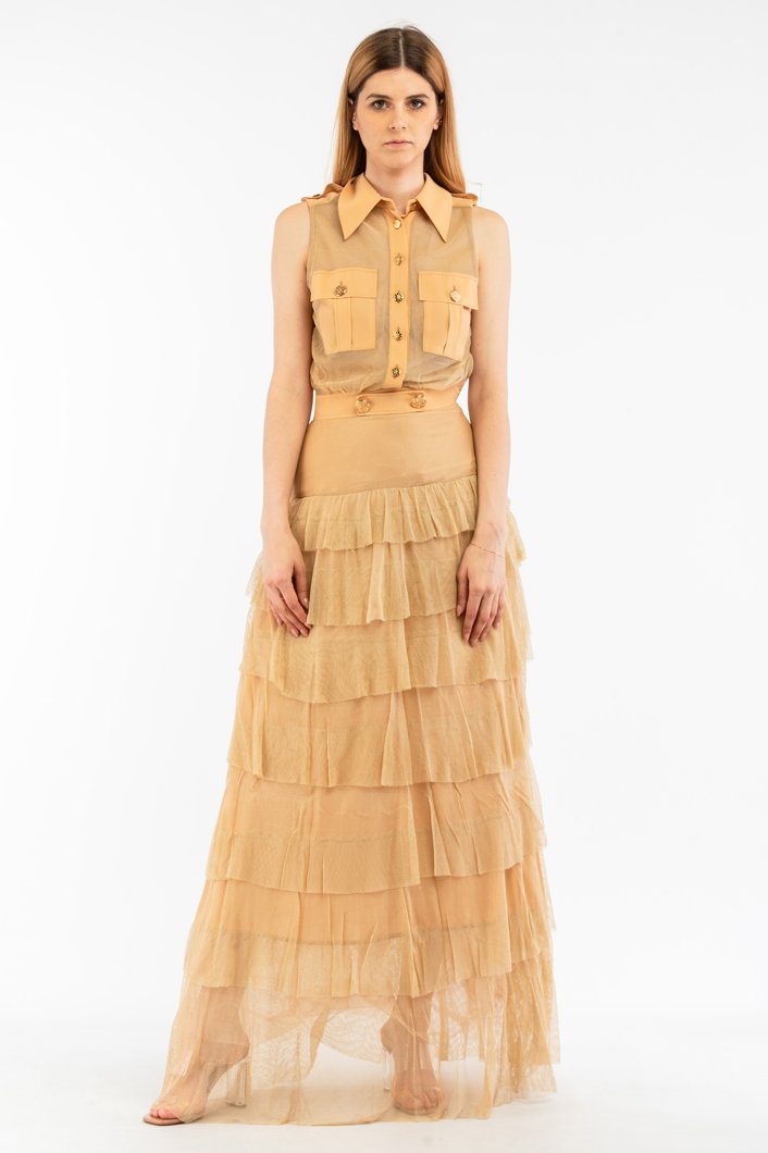 DRESS - CAMMELLO